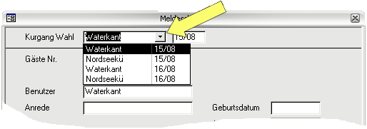 Auswahl der Daten