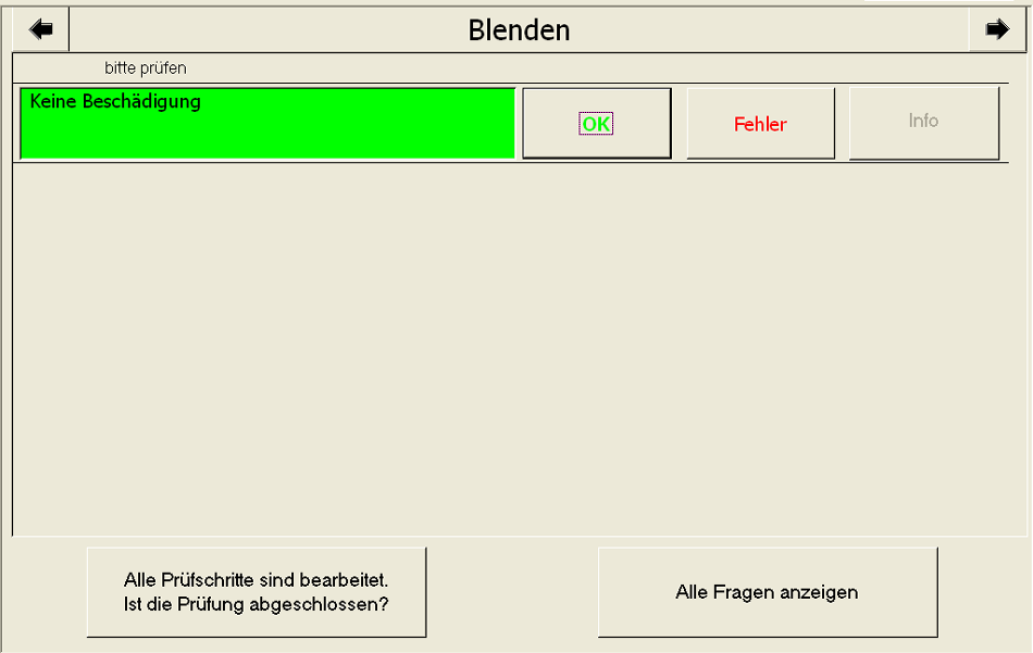 Ende der Prüfung