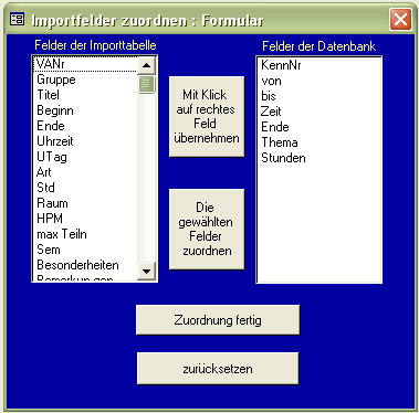 Import von Daten mit abweichenden Formaten